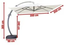 OUTFLEXX Luxus Ampelschirm, Anthrazit/creme, Edelstahl/Aluminium, 350x350cm, Inkl. Schirmständer Und Schutzhülle 21 OUTFLEXX Luxus Ampelschirm, Anthrazit/creme, Edelstahl/Aluminium, 350x350cm, Inkl. Schirmständer Und Schutzhülle -Gartenladen 5 18351.jpg