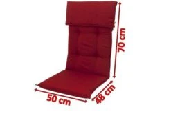 DOPPLER Stuhlauflage Hochlehner, Bordeaux, Dralon, 120x50x7cm, Mit DuPont Teflon Markenimprägnierung -Gartenladen 5 18594.jpg