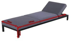 HARTMAN Adam Gartenliege, Flanelle, Alu/Sunbrella, 195x70x30cm, Rückenlehne Verstellbar, Inkl. Kopfkissen -Gartenladen 5 18732.jpg