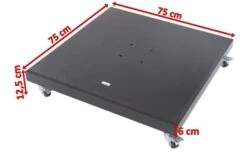 OUTFLEXX Schirmständer, Granit, 75x75x12,5cm, 90kg, Mit Lenkrollen -Gartenladen 5 18882.jpg
