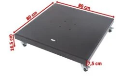 OUTFLEXX Schirmständer, Granit, 80x80x16,5cm, 120kg, Mit Lenkrollen 12 OUTFLEXX Schirmständer, Granit, 80x80x16,5cm, 120kg, Mit Lenkrollen -Gartenladen 5 18883.jpg