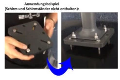 OUTFLEXX Adapterplatte Für Schirmständer Und Bodenanker, Anthrazit, Alu, 16x16x1,5cm, Lochabstand 64-113mm -Gartenladen 5 18885.jpg