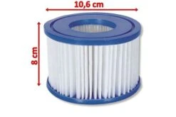 BESTWAY Lay-Z-Spa 2er Set Filterkartuschen Größe VI Für Whirlpools, Weiß, Vlies -Gartenladen 5 19191.jpg