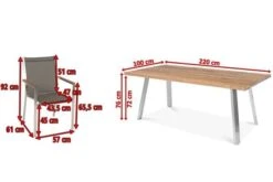 STERN Cardiff Esstischgruppe, Silber/taupe, Edelstahl/Teak, Tisch A-Gestell 220 X 100 Cm, 6 Stapelsessel -Gartenladen 5 19715.jpg