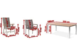 STERN Cardiff Esstischgruppe, Silber/silbergrau, Edelstahl/Teak, Tisch 200 X 100 Cm, 6 Stapel-, 2 Multipositionssessel -Gartenladen 5 19777.jpg