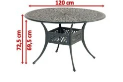 HARTMAN Amalfi Tisch, Dunkelgrün, Alu-Guss, Ø120cm 11 HARTMAN Amalfi Tisch, Dunkelgrün, Alu-Guss, Ø120cm -Gartenladen 5 20137.jpg