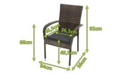 Ploß Rocking Basic Stapelstuhl, Grau/braun-meliert, Polyrattan, 56 X 64 X 92 Cm, Inkl. Polster 21 Ploß Rocking Basic Stapelstuhl, Grau/braun-meliert, Polyrattan, 56 X 64 X 92 Cm, Inkl. Polster -Gartenladen 5 20148.jpg