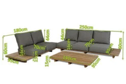 OUTFLEXX Loungemöbel, Natur, Recycled FSC®-Teak, 5 Sitzplätze, Inkl. Kissen -Gartenladen 5 20304.jpg