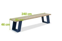 OUTFLEXX Bank, Dark Grey/natur, Alu/recycled FSC®-Teak, 240x100x45cm, Mit Baumkante -Gartenladen 5 20317.jpg