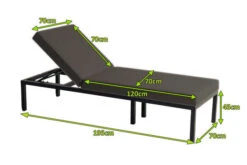 HARTMAN Eva Loungeliege, Sooty, Sunbrella, 195 X 70 X 45 Cm, Rückenlehne Verstellbar, Hohe Liegefläche -Gartenladen 5 20468.jpg