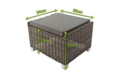 OUTFLEXX Hocker, Grau, Polyrattan, 54 X 63 X 41 Cm, Inkl. Polster -Gartenladen 5 20657.jpg