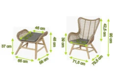 OUTFLEXX Sessel, Rattan Grey, Polyrattan/Akazie, 79,5 X 71,5 X 90 Cm, Inkl. Hocker Und Polster In Braun -Gartenladen 5 21033.jpg