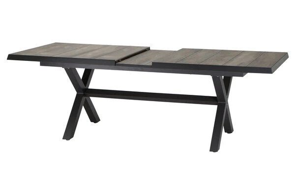 SIENA GARDEN Corido / Sincro Sitzgruppe, Charcoal, Alu / Gardino®-Geflecht, 8 Diningsessel, Ausziehtisch 205/265 X 103 Cm 7 SIENA GARDEN Corido / Sincro Sitzgruppe, Charcoal, Alu / Gardino®-Geflecht, 8 Diningsessel, Ausziehtisch 205/265 X 103 Cm – Bild 5