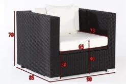 OUTFLEXX Sessel, Schwarz, Polyrattan, Inkl. Polster Und Kissen, Wasserfeste Kissenbox -Gartenladen 5 2392 7 BOX.jpg