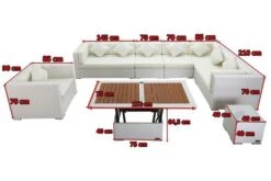 OUTFLEXX Loungemöbel-Set, Weiß, Polyrattan, Für 8 Personen, Inkl. Loungetisch, Wasserfeste Kissenbox -Gartenladen 5 2510 BOX D.jpg