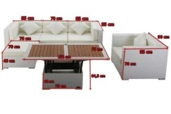 OUTFLEXX Loungemöbel-Set, Weiß, Polyrattan, Für 5 Personen, Inkl. Loungetisch, Wasserfeste Kissenbox -Gartenladen 5 2523 BOX D.jpg
