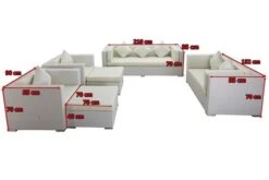 OUTFLEXX Loungemöbel-Set, Weiß, Polyrattan, Für 9 Personen, Wasserfeste Kissenbox -Gartenladen 5 7173 BOX A.jpg