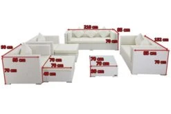 OUTFLEXX Loungemöbel-Set, Weiß, Polyrattan, Für 9 Personen, Inkl. Kaffeetisch, Wasserfeste Kissenbox 13 OUTFLEXX Loungemöbel-Set, Weiß, Polyrattan, Für 9 Personen, Inkl. Kaffeetisch, Wasserfeste Kissenbox -Gartenladen 5 7173 BOX B.jpg