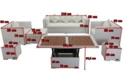 OUTFLEXX Loungemöbel-Set, Weiß, Polyrattan, Für 6 Personen, Inkl. Loungetisch, Wasserfeste Kissenbox 12 OUTFLEXX Loungemöbel-Set, Weiß, Polyrattan, Für 6 Personen, Inkl. Loungetisch, Wasserfeste Kissenbox -Gartenladen 5 7174 BOX D.jpg