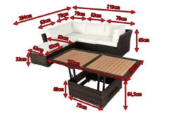OUTFLEXX Loungemöbel-Set, Braun Marmoriert, Polyrattan, Inkl. Loungetisch, Für 5 Personen, Wasserfeste Kissenbox 18 OUTFLEXX Loungemöbel-Set, Braun Marmoriert, Polyrattan, Inkl. Loungetisch, Für 5 Personen, Wasserfeste Kissenbox -Gartenladen 5 7759 BOX D.jpg