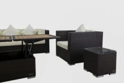 OUTFLEXX Loungemöbel-Set, Braun, Polyrattan, Für 6 Personen, Inkl. Loungetisch, Wasserfeste Kissenbox -Gartenladen 6 1303 BOX D.jpg