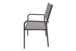 VILLANA Gartenstuhl, Anthrazit/grau, Aluminium/Textil, 58 X 57 X 90 Cm, Stapelbar -Gartenladen 6 13403.jpg