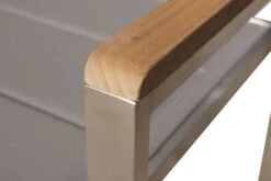 OUTFLEXX Stuhl, Taupe, Edelstahl/Textilene, Padded, Armlehnen Aus FSC-Teakholz, 62x56,5x86cm -Gartenladen 6 13516.jpg