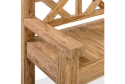 OUTFLEXX Gartenbank, Natur, Recyceltes FSC®-Teakholz, 160x73cm, Mit Rücken- Und Armlehnen, Rustikal Gebürstet -Gartenladen 6 15859.jpg