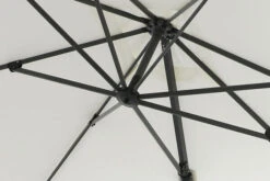 OUTFLEXX Ampelschirm, Creme, Pulverbesch. Aluminium, 300x300 Cm, Inkl. Plattenständer, Twist-Funktion -Gartenladen 6 16108.jpg