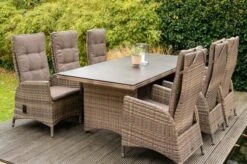 Ploß Elba Esstischgarnitur, Champagner-meliert/savanna, 200 X 95 Cm, Polyrattan/Alu, 13-tlg. 27 Ploß Elba Esstischgarnitur, Champagner-meliert/savanna, 200 X 95 Cm, Polyrattan/Alu, 13-tlg. -Gartenladen 6 16524.jpg