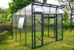 OUTFLEXX Gewächshaus, Anthrazit, Alu/Polycarbonat, 271x271x241/180cm, 4 Fenster, 10 Mm Wandstärke -Gartenladen 6 18177.jpg