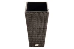 Ploß Rocking Pflanzgefäß, Grau/braun-meliert, Polyrattan, Konisch, 28x28x60 Cm, Kunststoffeinsatz 16 Ploß Rocking Pflanzgefäß, Grau/braun-meliert, Polyrattan, Konisch, 28x28x60 Cm, Kunststoffeinsatz -Gartenladen 6 18199.jpg