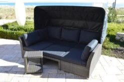 Ploß Rocking Loungeset, Grau/braun-meliert, Polyrattan, 5-6 Personen, Inkl. Sonnendach -Gartenladen 6 18220.jpg