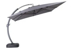 OUTFLEXX Luxus Ampelschirm, Anthrazit, Edelstahl/Aluminium, 350x350cm, Inkl. Schirmständer Und Schutzhülle -Gartenladen 6 18352.jpg