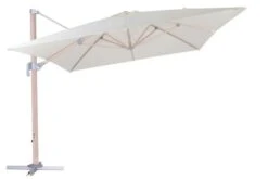 OUTFLEXX Ampelschirm, Creme, Aluminium In Holzoptik, 400x300cm, Inkl. Plattenständer 19 OUTFLEXX Ampelschirm, Creme, Aluminium In Holzoptik, 400x300cm, Inkl. Plattenständer -Gartenladen 6 18511.jpg