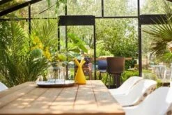 HARTMAN Yasmani Esstisch, Carbon Black/vintage Brown, Alu/Teak, 240x100cm 14 HARTMAN Yasmani Esstisch, Carbon Black/vintage Brown, Alu/Teak, 240x100cm -Gartenladen 6 18688.jpg