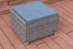 OUTFLEXX Hocker, Grau, Polyrattan, 54 X 63 X 41 Cm, Inkl. Polster -Gartenladen 6 20657.jpg