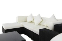 OUTFLEXX Loungemöbel, Schwarz, Polyrattan, Für 5 Personen, Inkl. Kaffeetisch, Kissenboxfunktion 15 OUTFLEXX Loungemöbel, Schwarz, Polyrattan, Für 5 Personen, Inkl. Kaffeetisch, Kissenboxfunktion -Gartenladen 7 1077 BOX B.jpg
