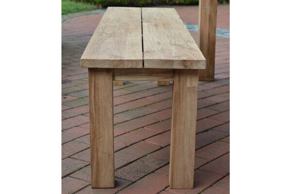 Dreisitzer Laredo Aus Gebürstetem Teakholz Von Ploß, 170x40 Cm 9 Dreisitzer Laredo Aus Gebürstetem Teakholz Von Ploß, 170x40 Cm – Bild 7