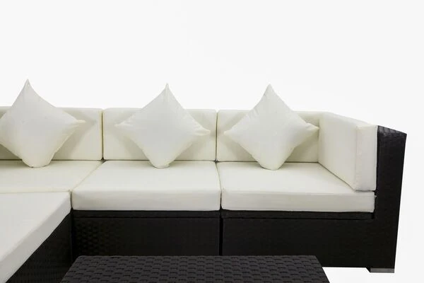 OUTFLEXX Loungemöbel-Set, Braun, Polyrattan, Für 5 Personen, Inkl. Loungetisch, Wasserfeste Kissenbox 12 OUTFLEXX Loungemöbel-Set, Braun, Polyrattan, Für 5 Personen, Inkl. Loungetisch, Wasserfeste Kissenbox – Bild 10