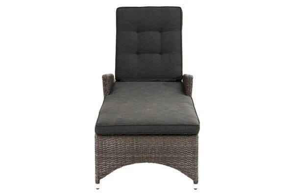 Ploß Rocking Comfort Rollliege, Grau/braun-meliert, Polyrattan, 195x65x42cm, Verstellbar, Hohe Sitzhöhe 9 Ploß Rocking Comfort Rollliege, Grau/braun-meliert, Polyrattan, 195x65x42cm, Verstellbar, Hohe Sitzhöhe – Bild 7