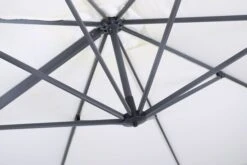 OUTFLEXX Ampelschirm, Anthrazit/creme, Pulverbesch. Aluminium, 400x300cm, Inkl. Plattenständer -Gartenladen 7 18347.jpg