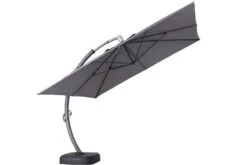 OUTFLEXX Luxus Ampelschirm, Anthrazit, Edelstahl/Aluminium, 350x350cm, Inkl. Schirmständer Und Schutzhülle -Gartenladen 7 18352.jpg