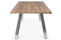 OUTFLEXX Esstischgarnitur, Edelstahl/recyceltes FSC-Teak, Tisch 200x100 Cm, 6 Hochlehner- Diningsessel, A-Gestell 26 OUTFLEXX Esstischgarnitur, Edelstahl/recyceltes FSC-Teak, Tisch 200x100 Cm, 6 Hochlehner- Diningsessel, A-Gestell -Gartenladen 7 19378.jpg