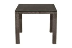 Ploß Rocking Dining Tisch, Grau/braun-meliert, Polyrattan, 90 X 90 Cm, Glasplatte In Steinoptik -Gartenladen 7 20156.jpg