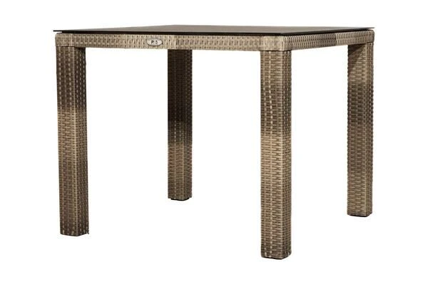 Ploß Rabida Dining Tisch, Champagner-meliert, Polyrattan, 90 X 90 Cm, Glasplatte In Steinoptik 9 Ploß Rabida Dining Tisch, Champagner-meliert, Polyrattan, 90 X 90 Cm, Glasplatte In Steinoptik – Bild 7