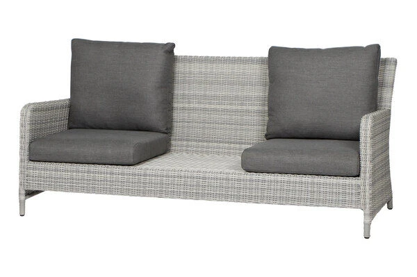 SIENA GARDEN Soria 3-Sitzer Loungesofa, Ice Grey, Alu / Gardino®-Geflecht, 203x87x88 Cm 9 SIENA GARDEN Soria 3-Sitzer Loungesofa, Ice Grey, Alu / Gardino®-Geflecht, 203x87x88 Cm – Bild 7