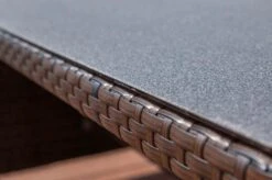 OUTFLEXX Dining Tisch, Braun Marmoriert, Polyrattan, 220 X 100 Cm, Tischplatte Spraystone, 6mm -Gartenladen 7 20663.jpg