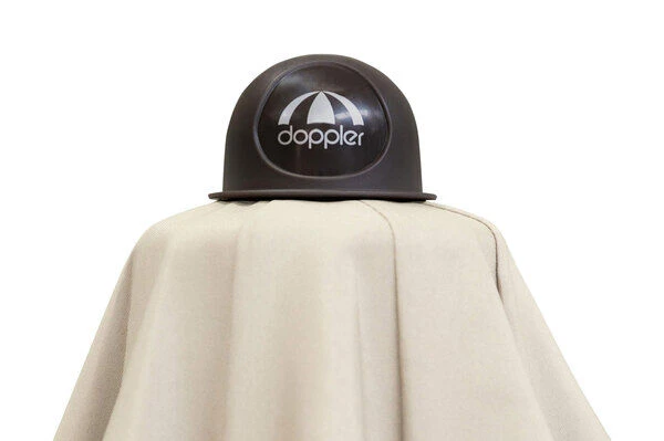 DOPPLER Alu Wood Mittelstockschirm, Natur, Alu/Polyester, 350cm, Mit Kurbel, Holzoptik 9 DOPPLER Alu Wood Mittelstockschirm, Natur, Alu/Polyester, 350cm, Mit Kurbel, Holzoptik – Bild 7