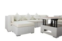 OUTFLEXX Loungemöbel-Set, Weiß, Polyrattan, Für 5 Personen, Inkl. Loungetisch, Wasserfeste Kissenbox -Gartenladen 7 2523 BOX D.jpg